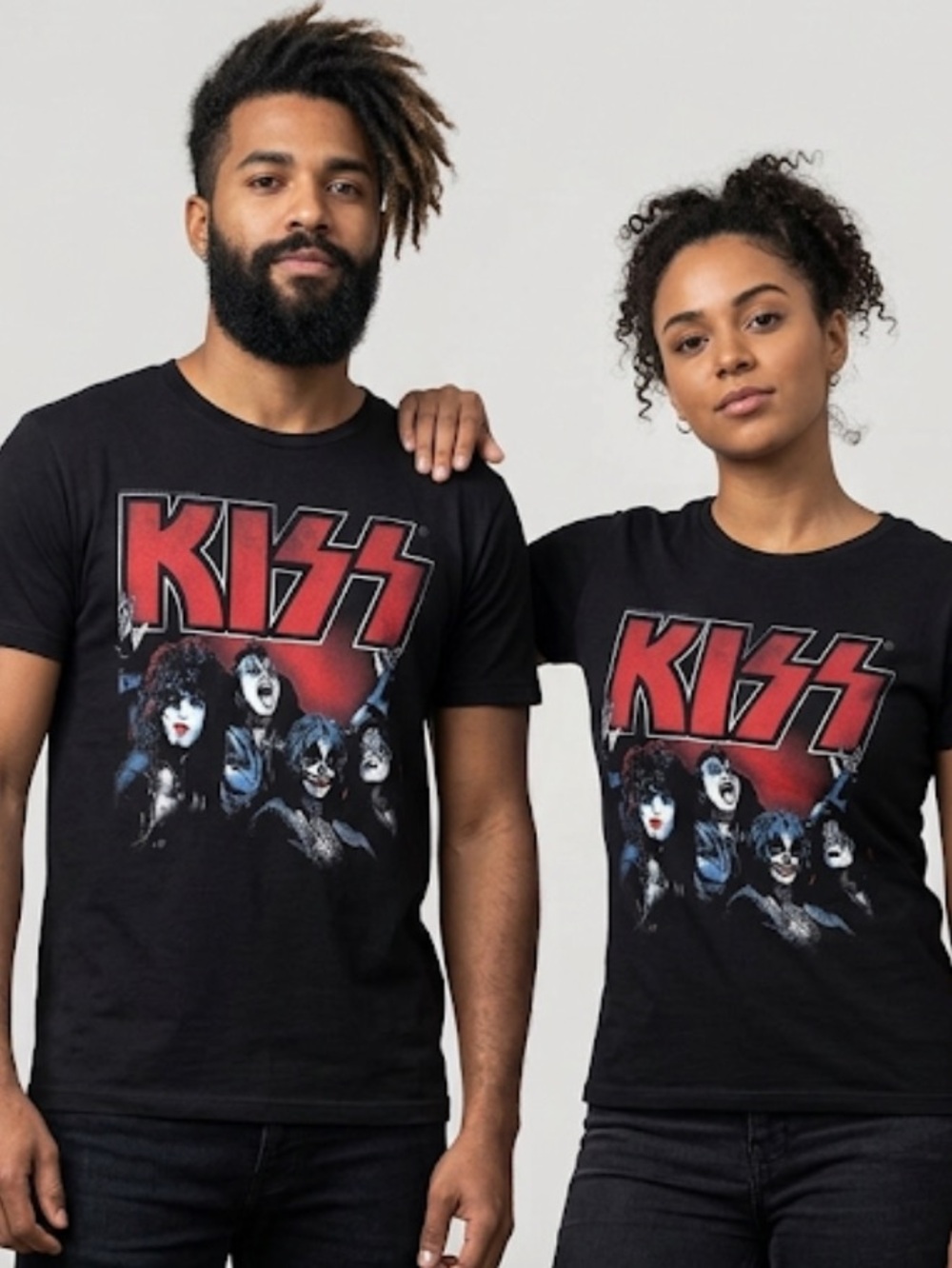 KISS Black Graphic Tee Men’s Size XL